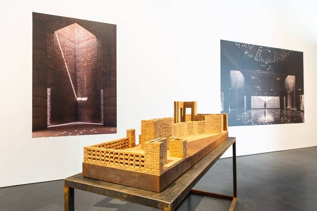 Installation view of Jameel Prize 5 Marina Tabassum at Jameel Arts Centre, Dubai. 