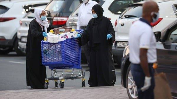 The outbreak of coronavirus has spread panic in the UAE. Masked women leave a supermarket in Dubai. -- Courtesy photo
