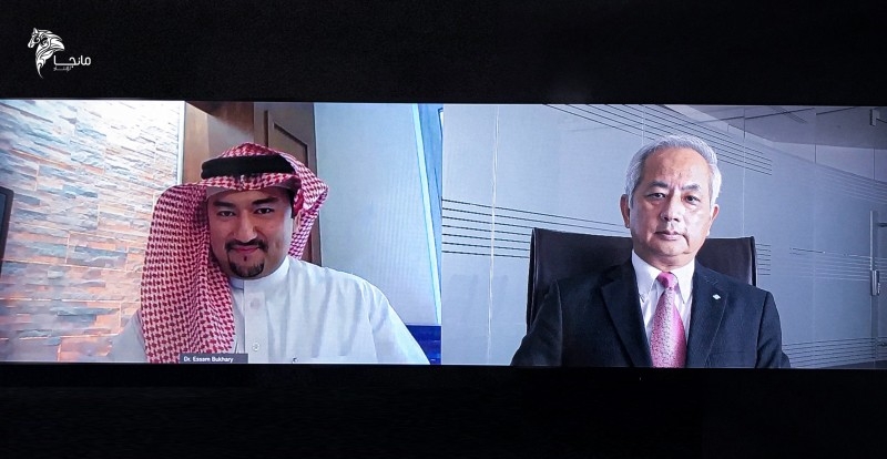 Dr. Essam Bukhary CEO of Manga Productions and Ishihara Junya, General Manager of Sumitomo Group.