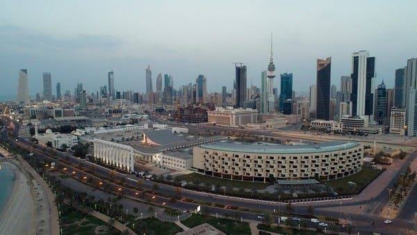 An aerial view shows Kuwait City and the National Assembly Building, after the country entered virtual lockdown in Kuwait City. -- Courtesy photo