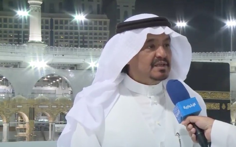 Saudi Arabia's Minister of Haj and Umrah Dr. Muhammad Saleh Benten speaking on Al-Ekhbariya television on Tuesday 