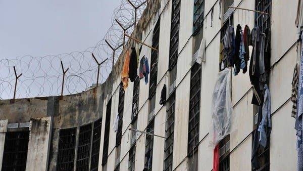 Inmates at Lebanon’s Roumieh prison hang their laundry from cell windows. -- Courtesy photo
