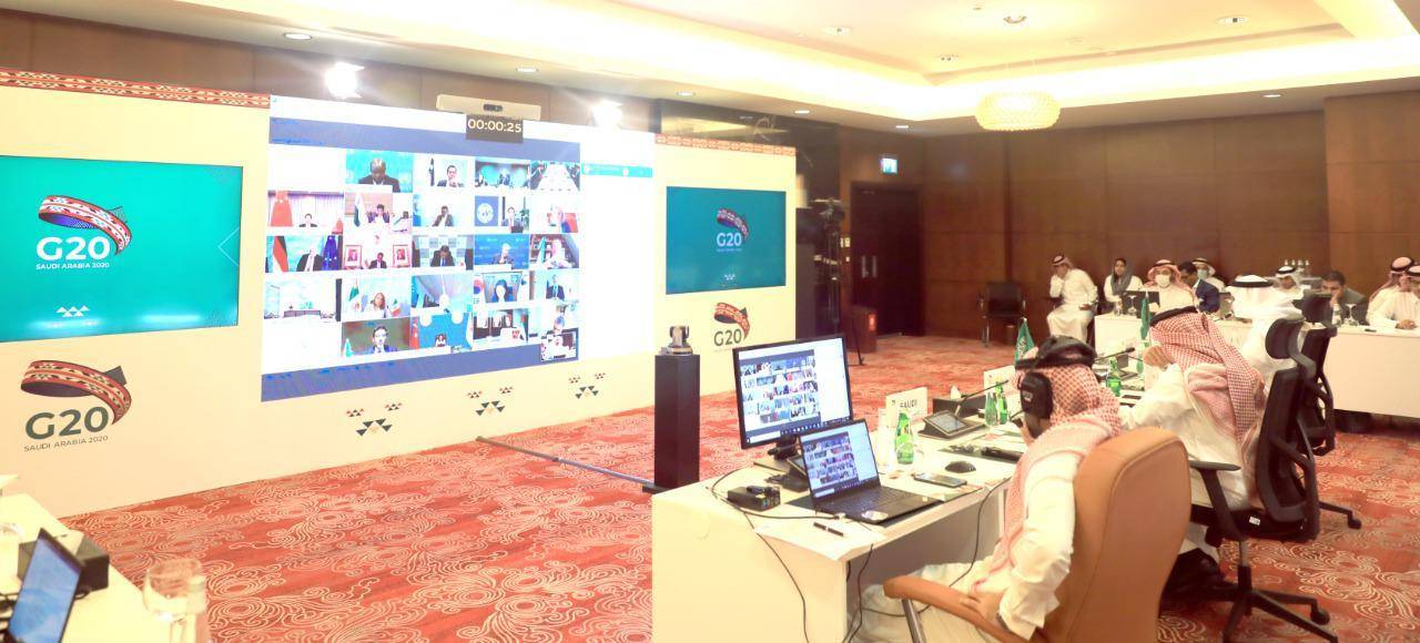 File photo shows G20 trade ministers virtual meeting recently to focus on free, fair trade in pandemic response.
