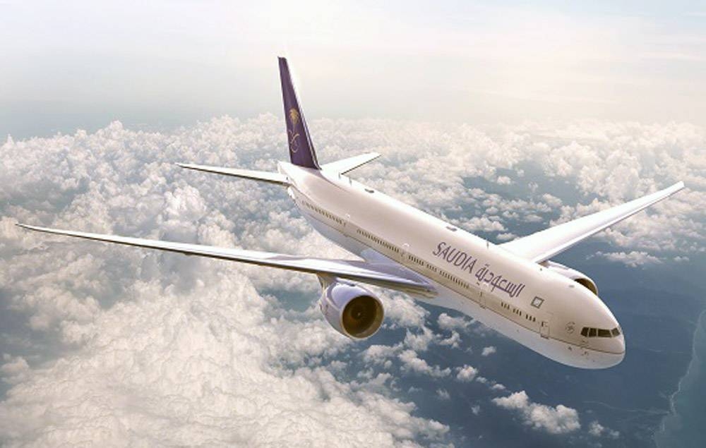 File photo of one of the planes in Saudi Arabian Airlines fleet.