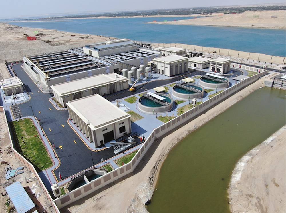 Al Mahsamma agricultural drainage treatment, recycling and reuse plant.