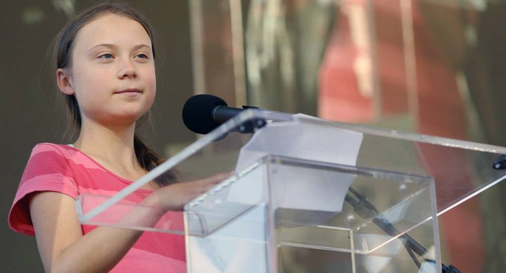 Swedish youth climate activist, Greta Thunberg, at a demonstration calling for global action to combat climate change in New York in September 2019. — Courtesy photo 
