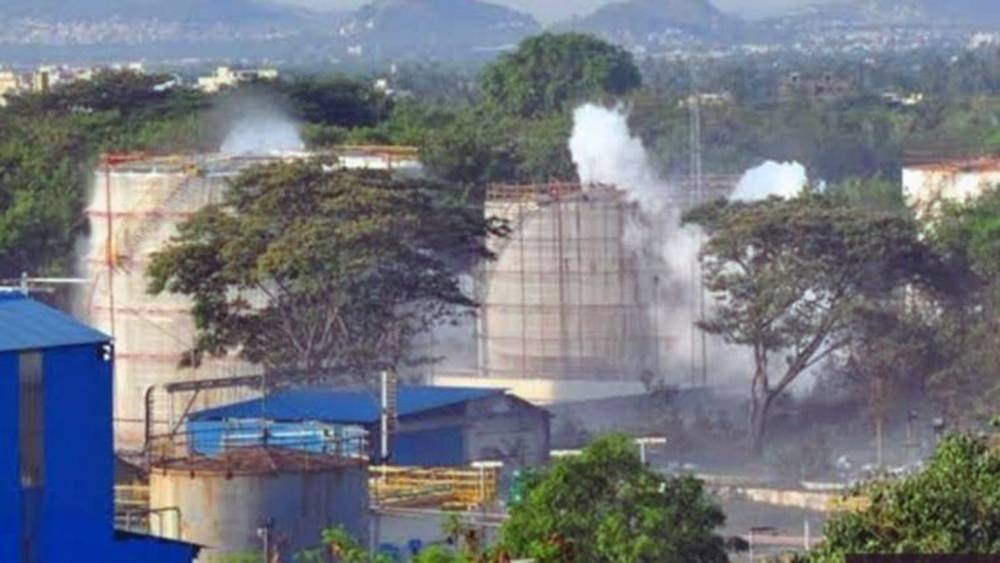 Gas leakage in a chemical plant in Vizag, India.