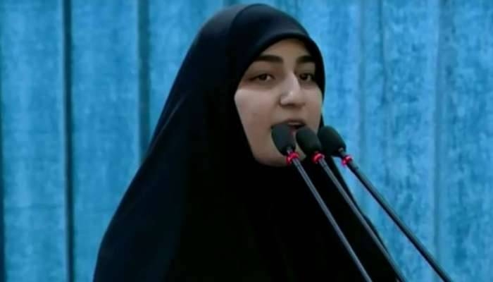 Iran's slain military commander Qassem Soleimani’s daughter Zeinab pictured during a previous public appearance. -- Courtesy photo
