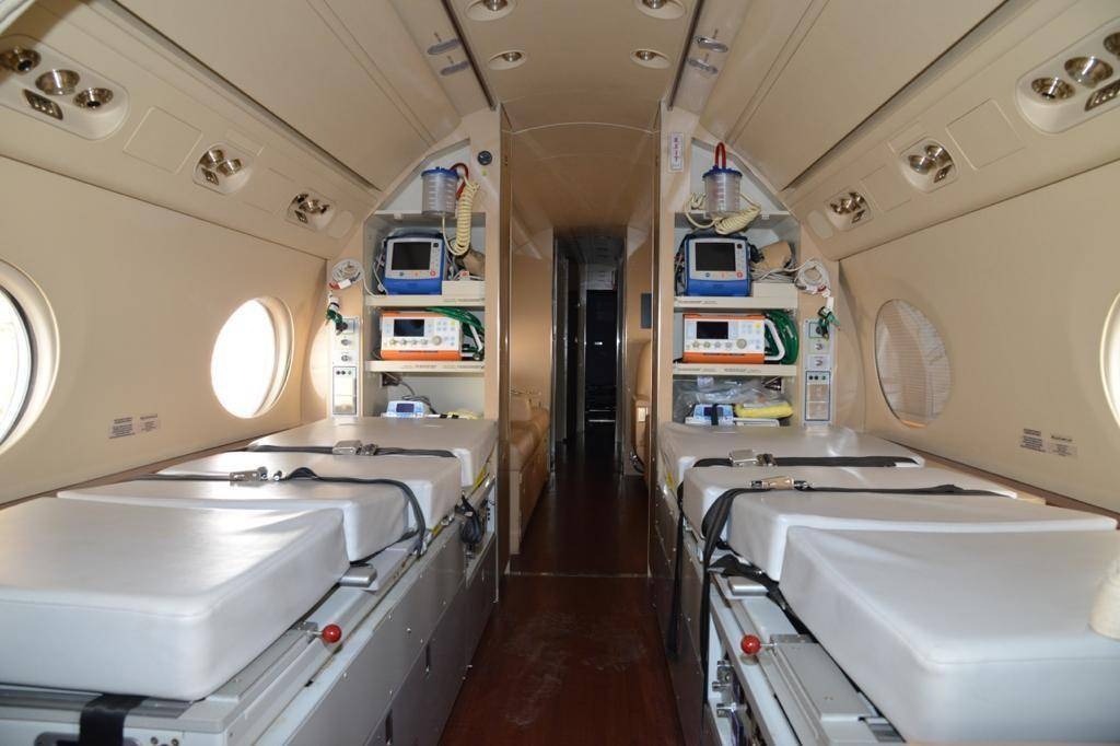 The medical air ambulance service will benefit patients within cities and outside regions to tackle the situation arising out of the suspension of both the domestic and international flights as part of precautionary and preventive measures to stem the spread of coronavirus. — SPA photos