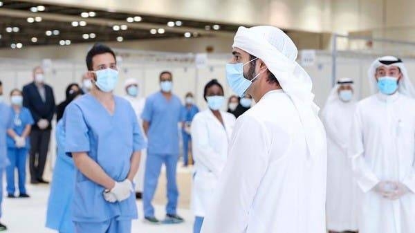 Dubai Crown Prince Sheikh Hamdan Bin Mohammed bin Rashid Al-Maktoum inaugurates a field hospital for coronavirus patients in Dubai World Trade Center on April 18, 2020. — Courtesy photo