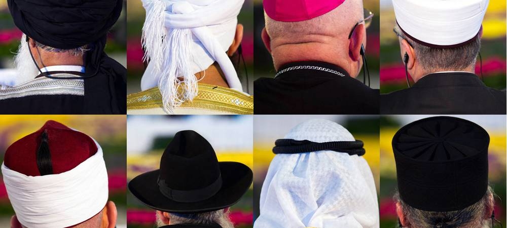 Religious leaders on a video call in UN.