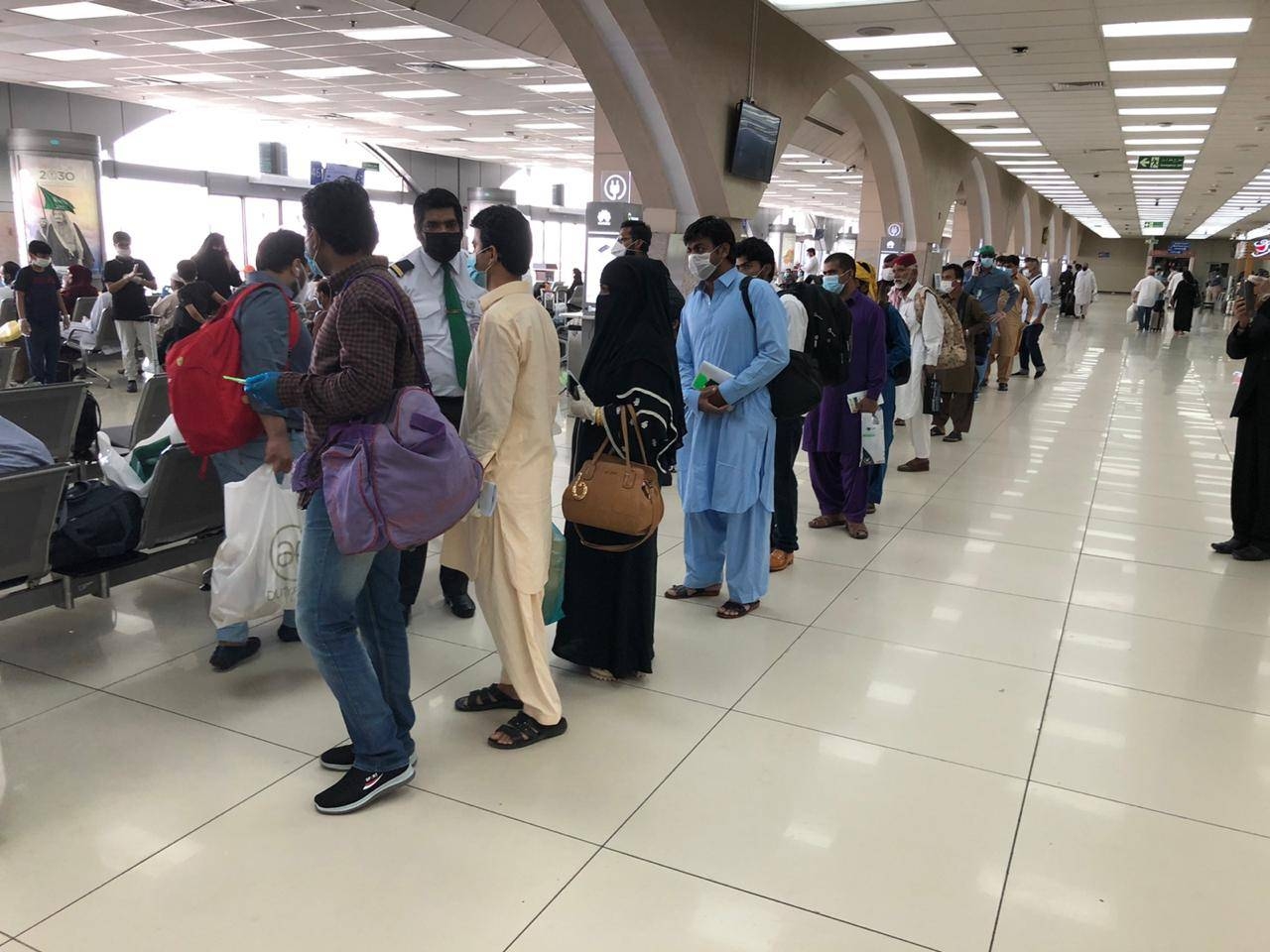 Saturday's was the first PIA flight to Karachi from Jeddah after the suspension of international flights due to COVID-19. -- Courtesy photo