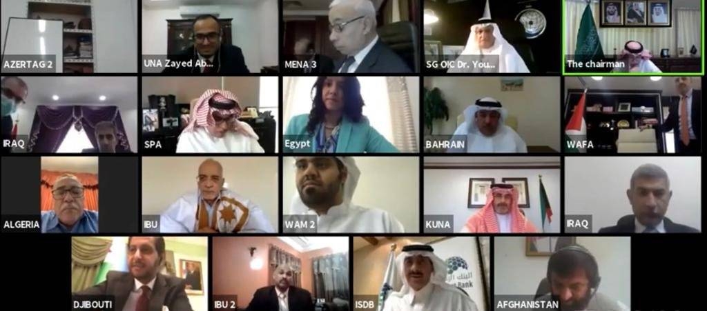 Acting Minister of Media and Chairman of the Executive Council of the Union of OIC News Agencies (UNA) Dr. Majid Bin Abdullah Al-Qasabi, hosted on Saturday the First UNA Virtual Forum. — SPA