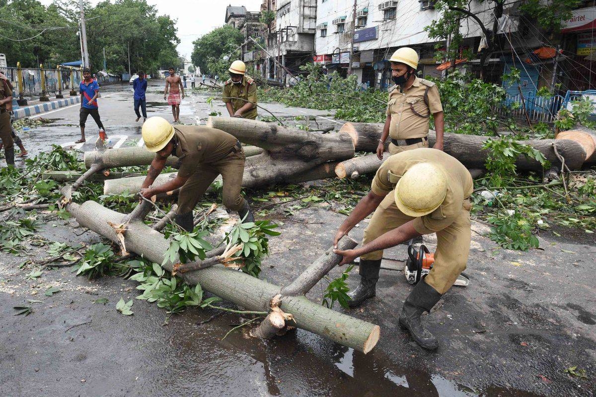 A massive clean-up operation has begun in both the countries after the storm flattened homes, uprooted trees and left cities without power. — Courtesy photo
