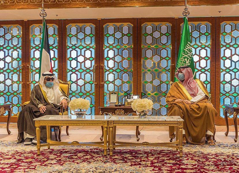 Kuwait’s Foreign Minister Sheikh Ahmad Nasser Al-Sabah returned to his country Wednesday evening after a brief visit to the Kingdom. — SPA photos