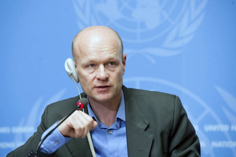 United Nations' Office for the Coordination of Humanitarian Affairs (OCHA) Deputy Spokesperson Jens Laerke.