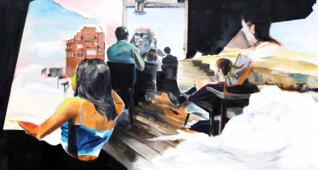 Femail Saudi scholarship holder Hawazin Al-Otaibi excels in surrealistic paintings.