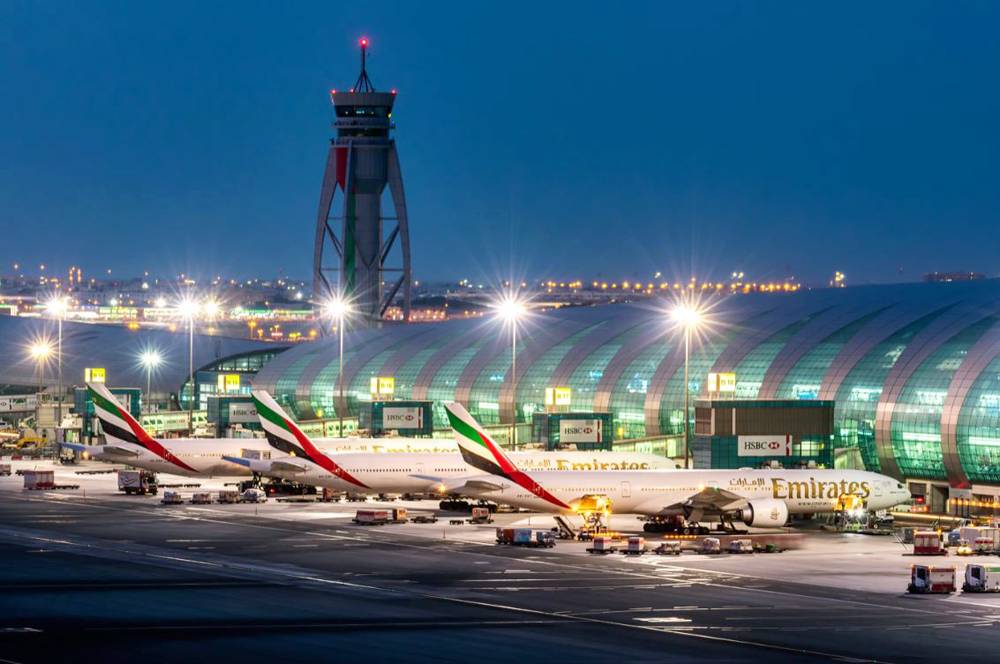 A view of the Dubai Airport.