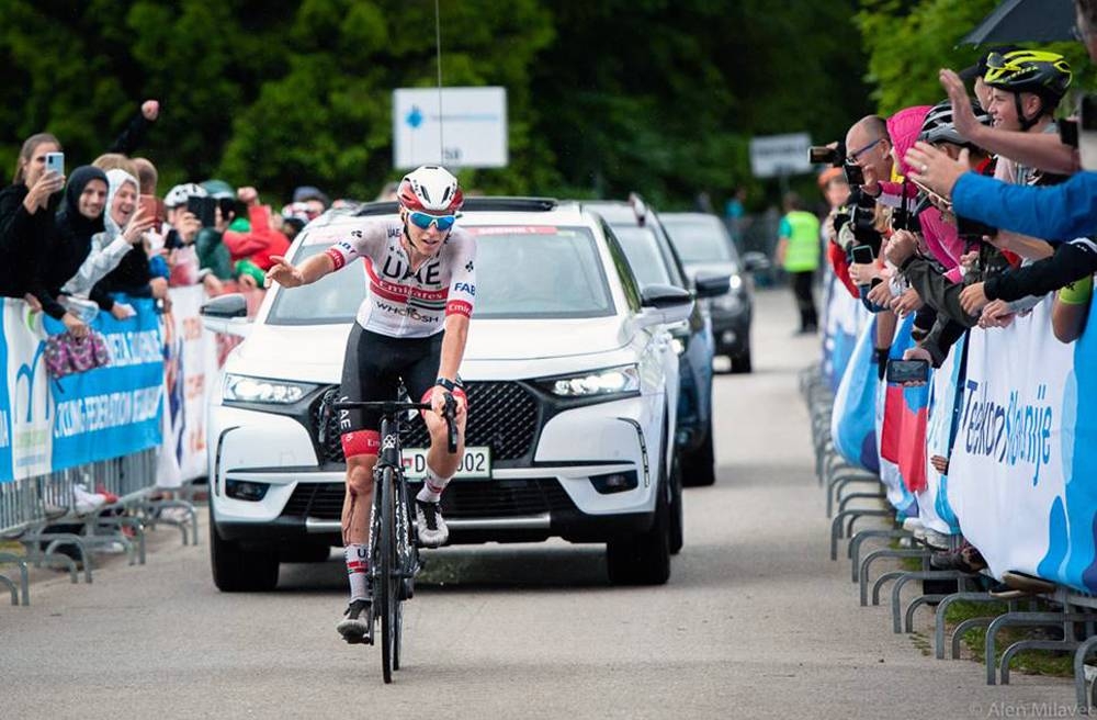 Tadej Pogačar narrowly missed out on a dream return to racing Sunday at the Slovenian National Championships with Primoz Roglic (Jumbo-Visma) taking the win by just 10 seconds.