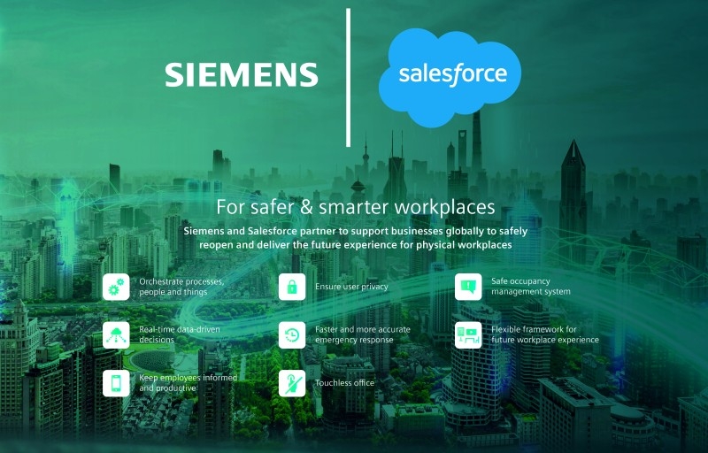 Siemens and Salesforce partner to deliver future experience for safe workplaces