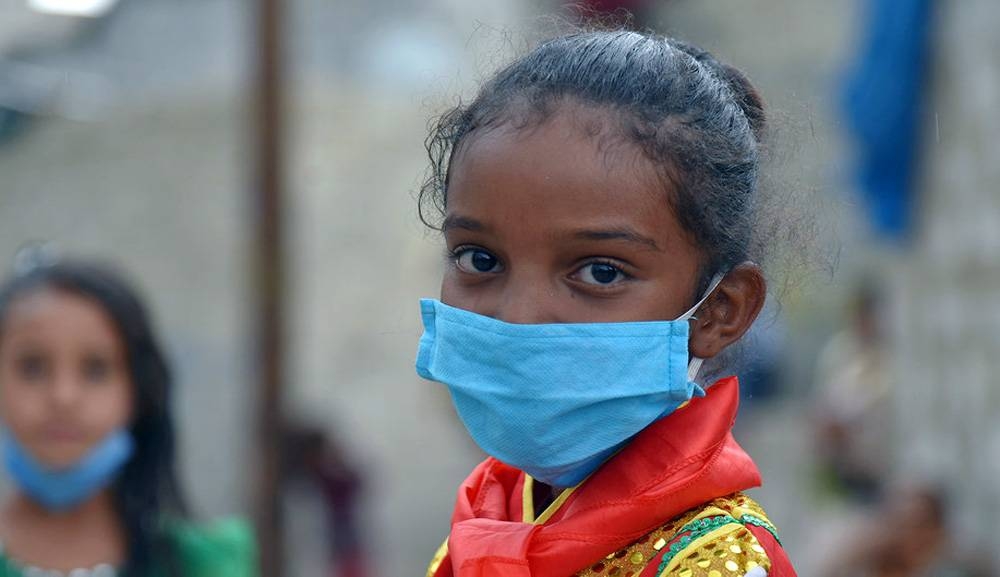 Jabra is seven years old, she lives in Sana, Yemen. She is learning the correct way to wash her hands and how to prevent the spread of the coronavirus. — courtesy UNICEF