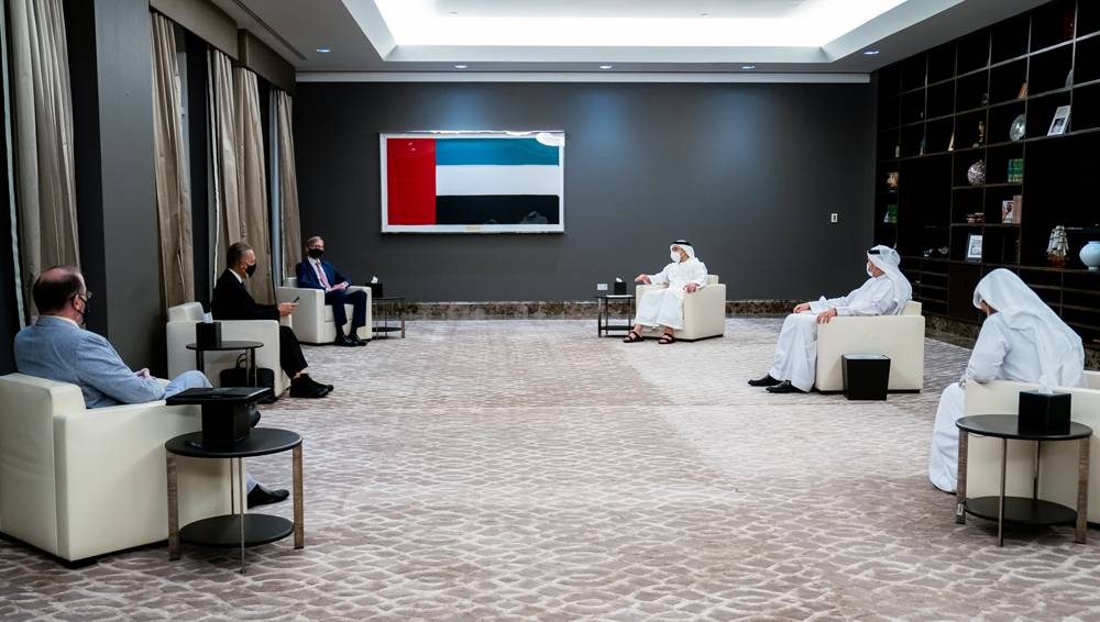 Sheikh Abdullah Bin Zayed Al Nahyan, minister of foreign affairs and international cooperation, met with Brian Hook, the US special representative for Iran and senior policy advisor to the Secretary of State, in Abu Dhabi.