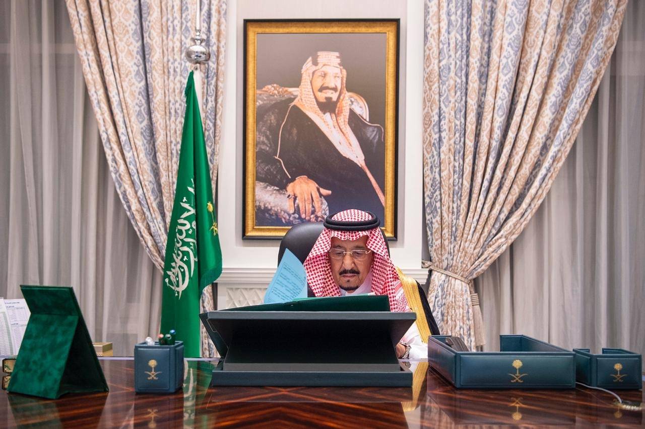Virtual Cabinet session chaired by Custodian of the Two Holy Mosques King Salman. — SPA 