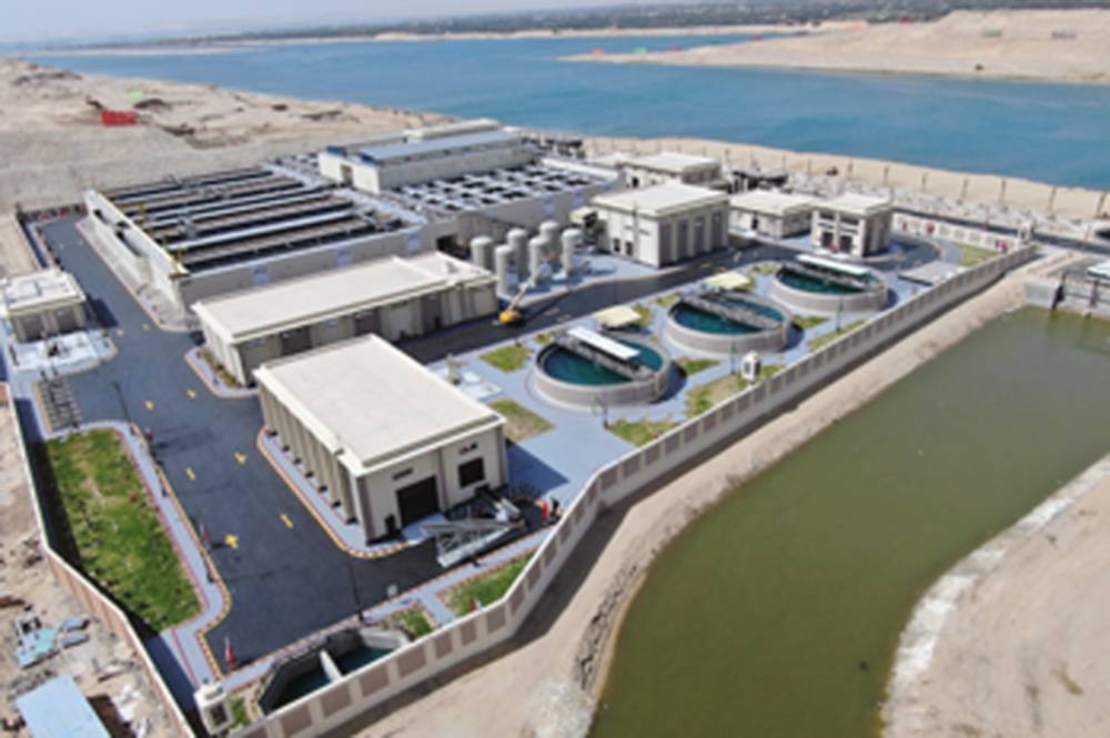 Al Mahsamma agricultural drainage treatment, recycling and reuse plant.