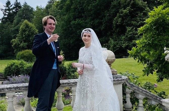 The couple got married in a ceremony in the UK. — Courtesy Twitter
