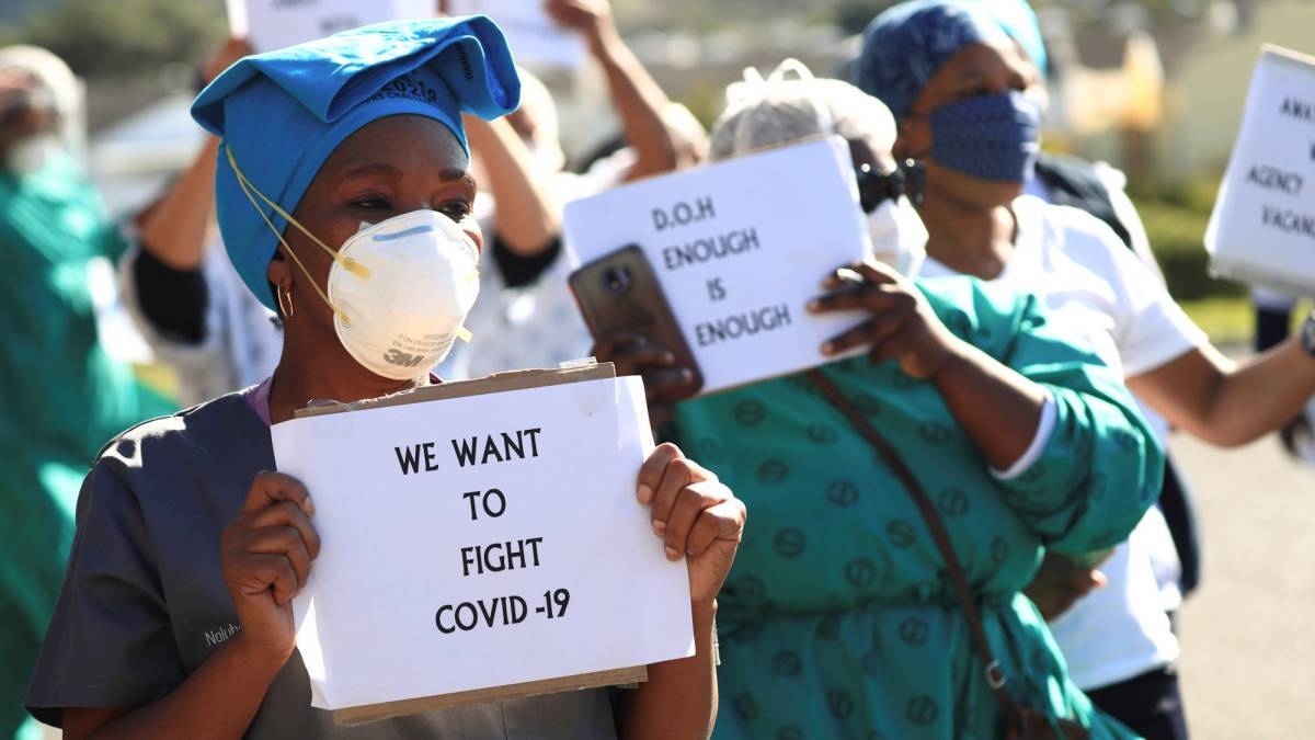 Africa’s health systems are the most poorly funded and thinly staffed in the world, and already more than 2,000 health workers have been infected by the virus, according to the WHO. — File photo 