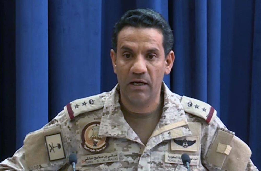 The Arab Coalition’s official spokesman Col. Turki Al-Maliki said two USVs were destroyed in an operation conducted in the early hours of the morning south of Saleef port.