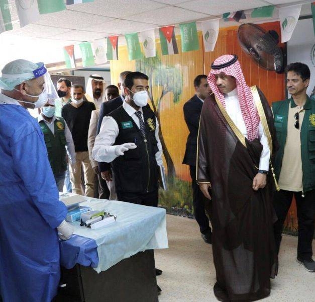Saudi ambassador to Jordan opens radiology department at KSrelief Clinics in Zaatari camp