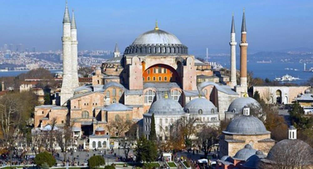 FIle photo shows Hagia Sophia museum, which has been turned back into a mosque by a court ruling.