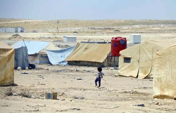 A child walks in Al Hol camp in northeast Syria where more than 90 percent of the people are women and children. — courtesy OCHA/Hedinn Halldorsson