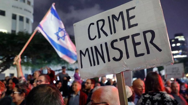 Israelis take part in a demonstration titled the 