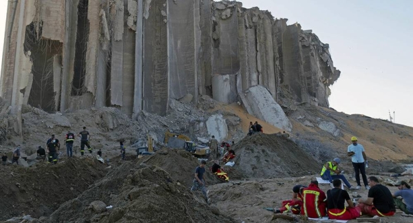 Large swaths of Beirut were destroyed as a result of the explosion in the city's port. — courtesy UNIFIL