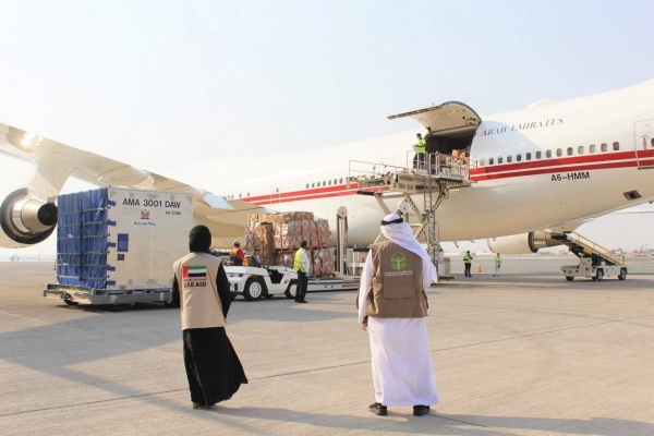 As part of the humanitarian assistance, 30 tons of medical supplies were sent from the International Humanitarian City in Dubai to Lebanon. — WAM photo