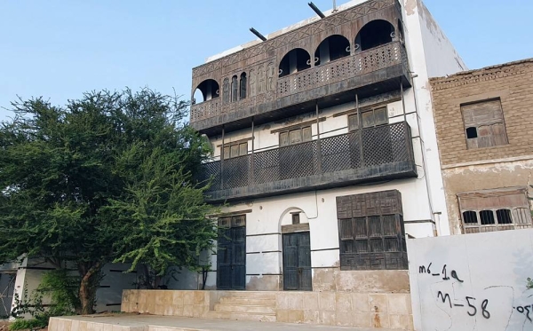 The house that hosted the British intelligence officer Edward Thomas, Lawrence of Arabia in 1915. — SG Photos by Abdulaziz Hammad.