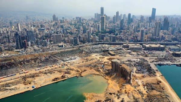 An aerial view of the port of Beirut and the crater caused by the colossal explosion. — Courtesy photo
