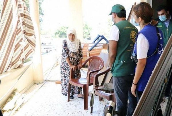 KSrelief provided on Sunday emergency food assistance to families of victims of Beirut's port explosion.