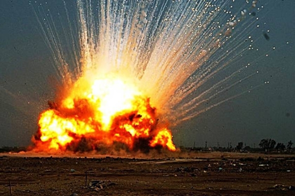 A little known Iraqi Shiite militia group by the name of Ashab Al-Kahf claimed responsibility for the attack and published a video showing an explosion at a distance. — Courtesy photo