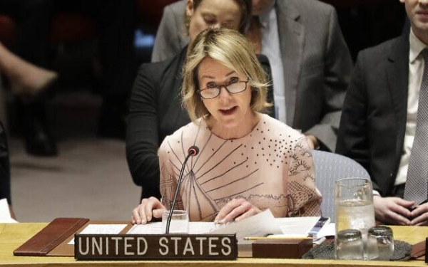 United States Ambassador to the United Nations Kelly Craft speaks during a Security Council meeting at United Nations headquarters. — Courtesy photo