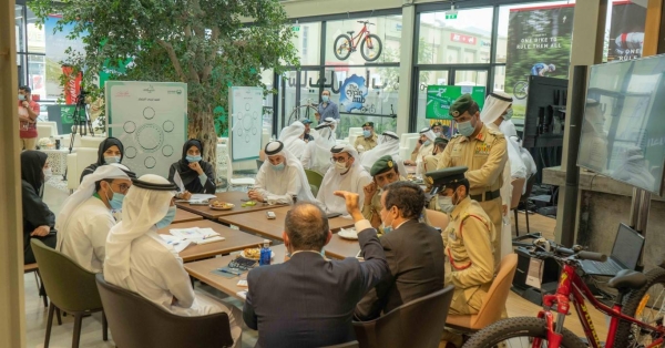 Sheikh Hamdan’s announcement came during Dubai Police’s ‘Cycling is a Lifestyle’ Innovation Lab organized at the Jumeirah Cycle Hub. — WAM photo
