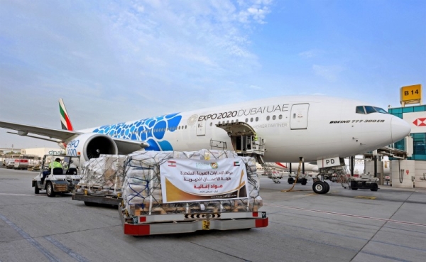 Emirates SkyCargo plans to ramp up its freighter operations to Lebanon by dedicating over 50 flights to deliver much-needed airlift to the country. — WAM photo
