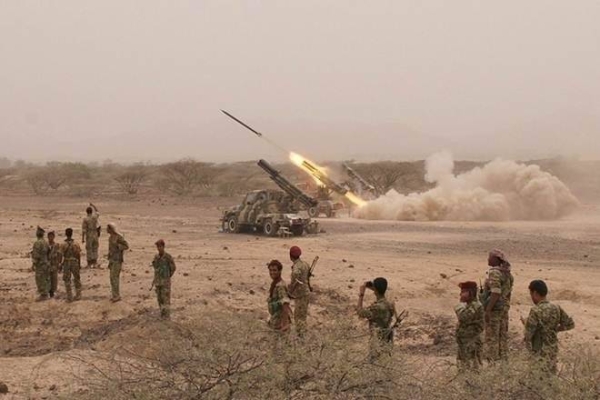 Saudi air defenses intercepted two ballistic missiles fired by Houthi militia from Yemen last month. — File photo
