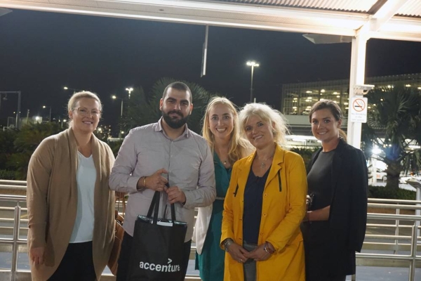 Talent Beyond Boundaries (TBB Candidate Fadi with Accenture Team)