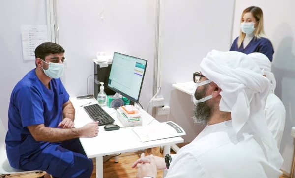 Ahmed Mohammed Al Shaibani volunteers to participate in a coronavirus clinical trial.