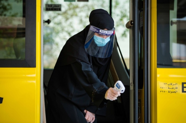 Mohammed Abdullah Al Jarman, the general manager of Emirates Transport, highlighted the company’s keenness to offer safe, regular and sustainable school transportation according to the highest standards, in line with the precautionary and preventive measures adopted by relevant authorities and its strategic partners from around the country aimed at protecting children, their parents, and workers from the coronavirus, COVID-19, pandemic. — WAM photos
