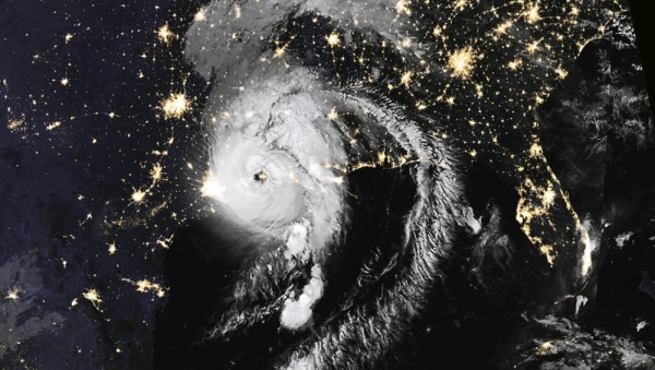 Hurricane Laura made landfall in the US state of Louisiana, as a category 4 storm. — courtesy NASA
