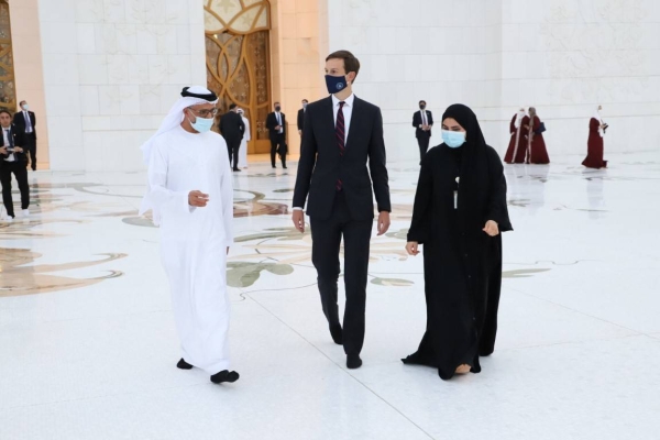 Jared Kushner, the senior adviser to the US President Donald Trump, and an accompanying delegation visited the Sheikh Zayed Grand Mosque in Abu Dhabi, as part of his official visit to the United Arab Emirates. — WAM photos